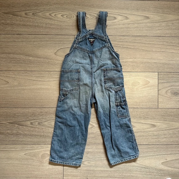 Oshkosh B’gosh Vestbak Overalls Size 3T Toddler Unisex Light Blue Wash - Picture 2 of 10